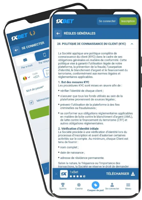 Vérification du compte et confirmation de l’identité 1xbet