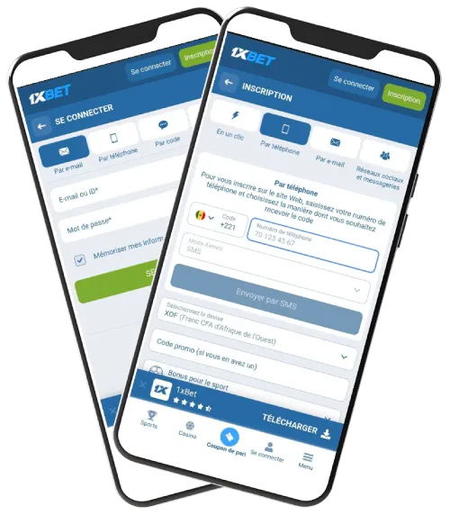 Quatre façons simples de s'inscrire à 1xbet